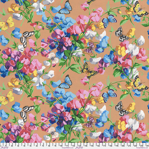 Snow Leopard Designs (Philip Jacobs) - Cottage Garden - Sweet Pea & Butterflies