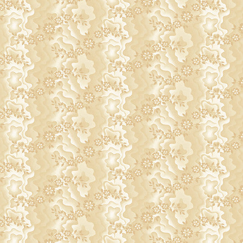 Henry Glass Fabrics - Bucklebury Chintz - Moire Trails Cream