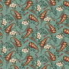 Henry Glass Fabrics - Bucklebury Chintz - Quirky Paisley Medium Teal