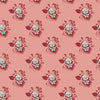 Henry Glass Fabrics - Bucklebury Chintz - Scattered Flowers Light Pink