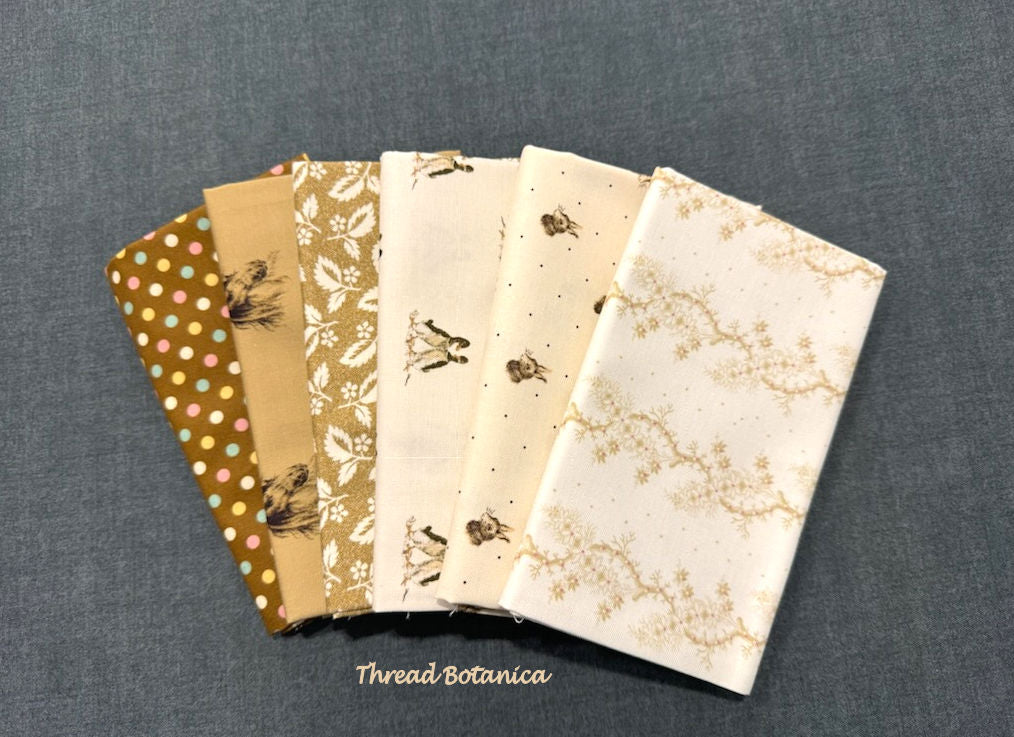 Andover Fabrics - Mayfair - Rachel light tan - Thread Botanica