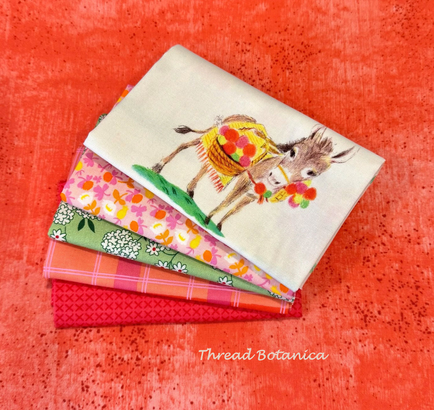 Heather Ross - Curated Fabric Bundle in Coral