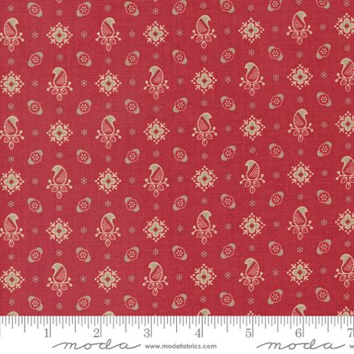 Moda - French General - Rouenneries Trois - Amour Foulard Rouge 1396515