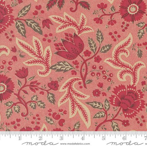 Moda - French General - Rouenneries Trois - Belle Floral Faded Red 1396115