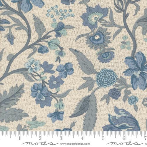 Moda - French General - Sacre Bleu - Parterre Pearl French Blue 1397013