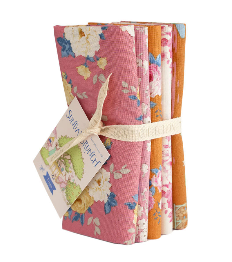 **PRE-ORDER**   Tilda  - Sunday Brunch - Pink & GInger Fabric Bundle