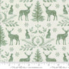 Moda - Woodland Winter - Snowy White Damask